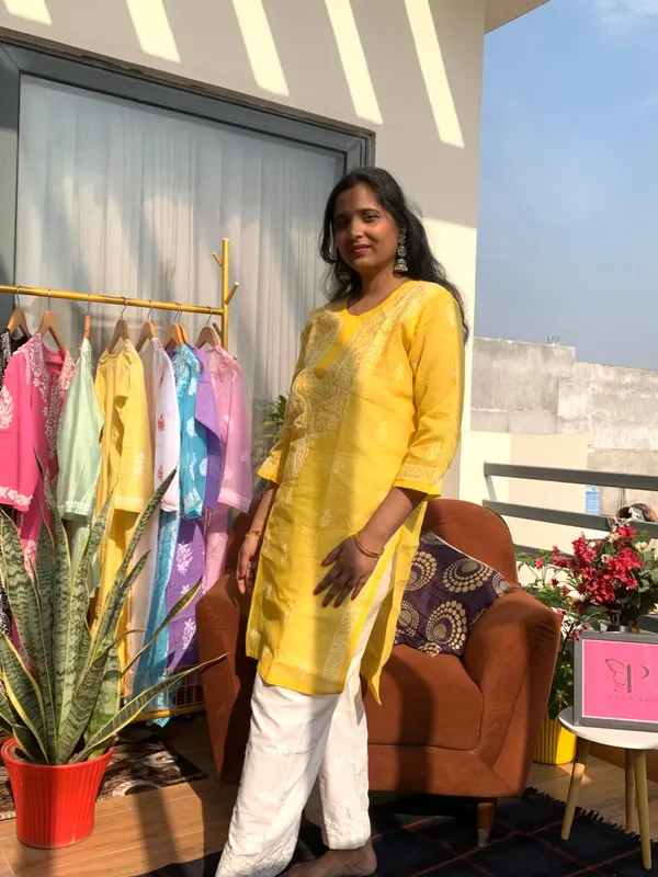 Yellow_Pure_Cotton_Chikankari_kurta