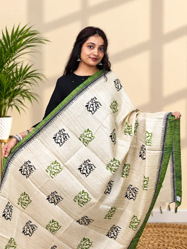 Green_Chanderi_Silk_Premium_&_Elegant_Dupatta_For_Women