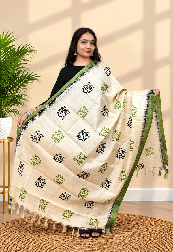 Green_Chanderi_Silk_Premium_&_Elegant_Dupatta_For_Women