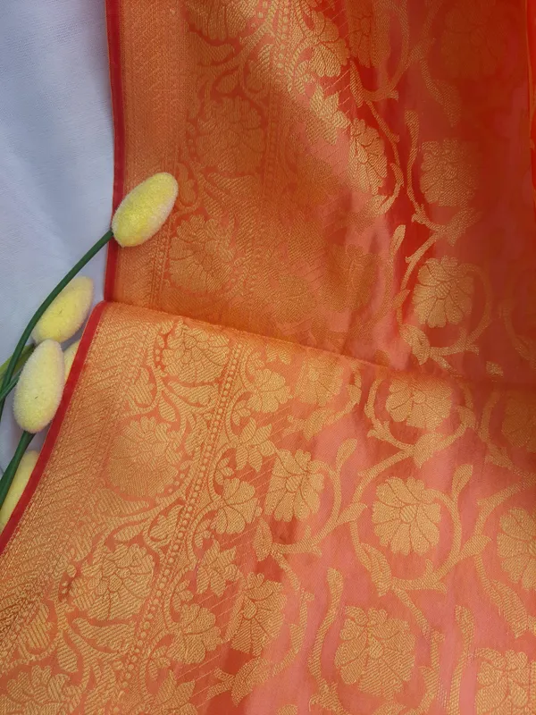 Orange_Banarasi_Silk_Premium_&_Elegant_Dupatta_For_Women