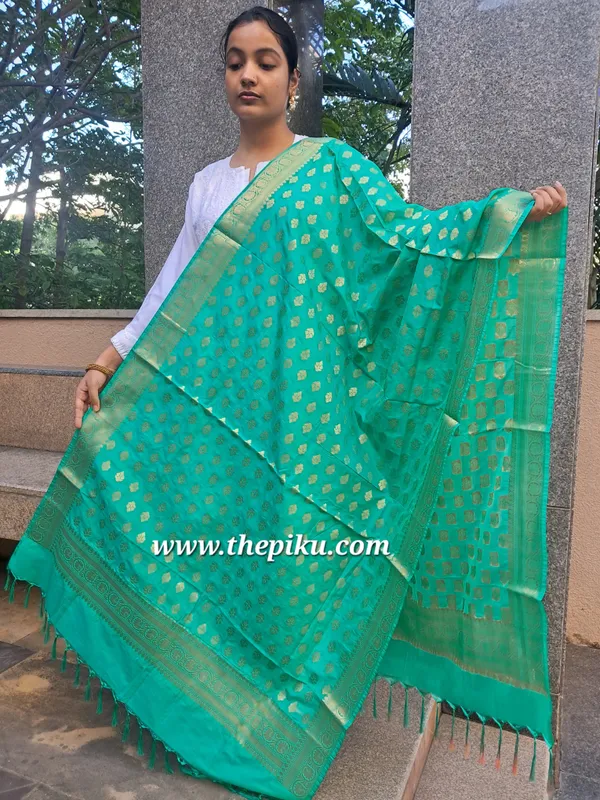 Green_Banarasi_Premium_&_Elegant_Dupatta_For_Women