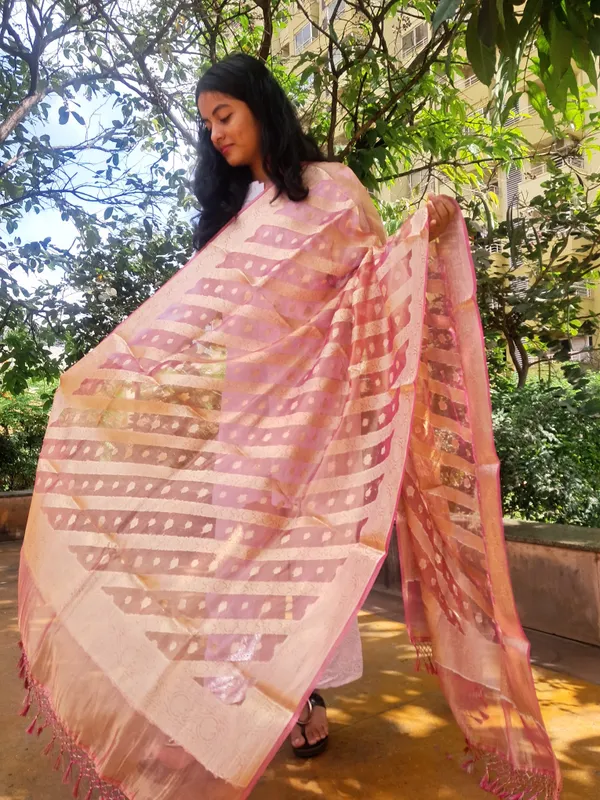 Orange_Jaquard_Premium_&_Elegant_Dupatta_For_Women