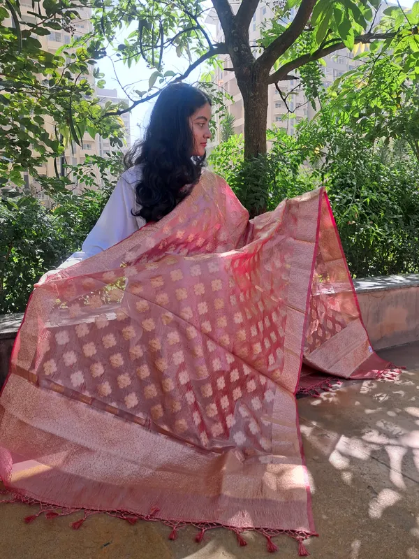 Pink_Tissue_Silk_Premium_&_Elegant_Dupatta_For_Women