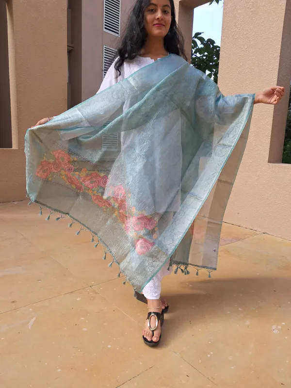 Blue_Tissue_Silk_Premium_&_Elegant_Dupatta_For_Women