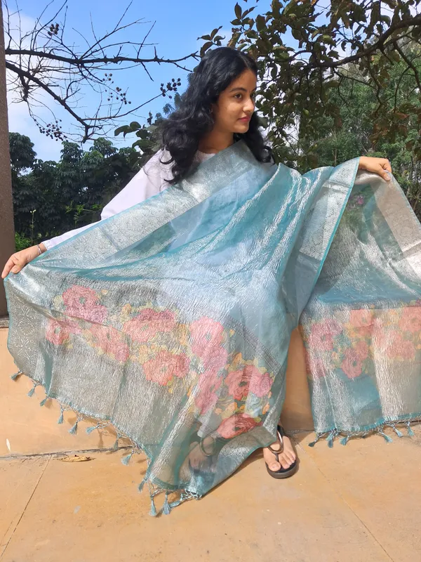 Blue_Tissue_Silk_Premium_&_Elegant_Dupatta_For_Women