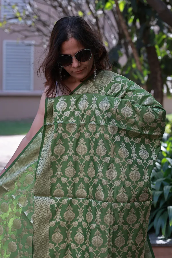Green_katan_Silk_Premium_&_Elegant_Dupatta_For_Women
