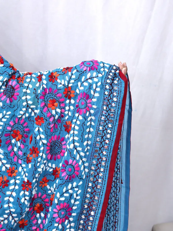 Multicolour_Georgette_Phulkari_Dupatta_For_Women