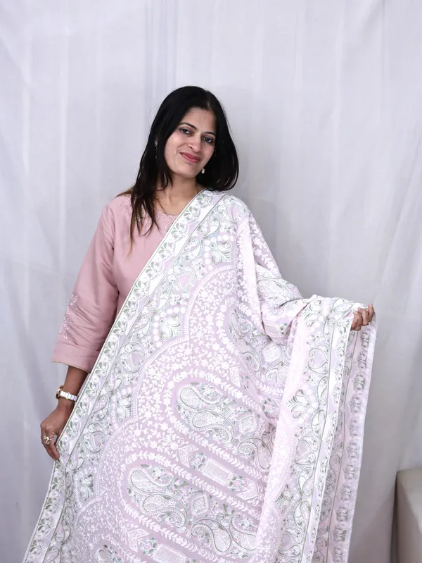 White_Georgette_Premium_&_Elegant_Dupatta_For_Women