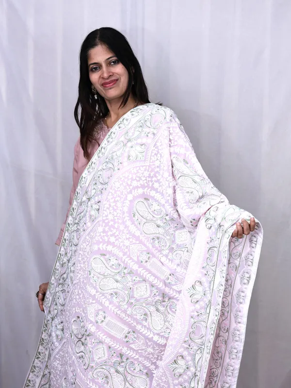 White_Georgette_Premium_&_Elegant_Dupatta_For_Women