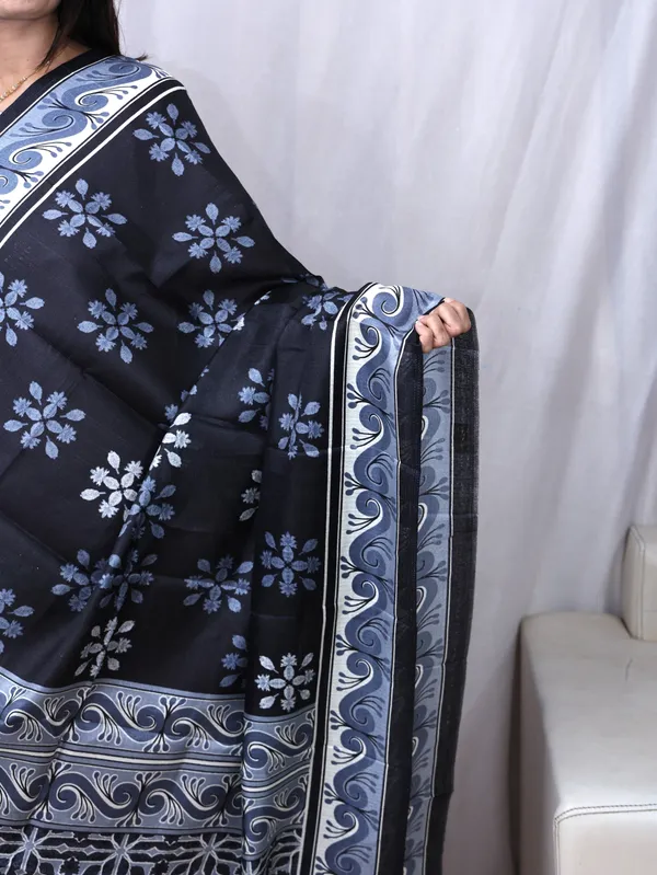 Navy_Blue_Chanderi_Silk_Premium_&_Elegant_Dupatta_For_Women