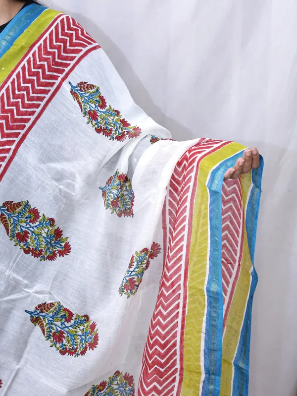 Hand_Block_Print_Cotton_Dupatta_For_Women