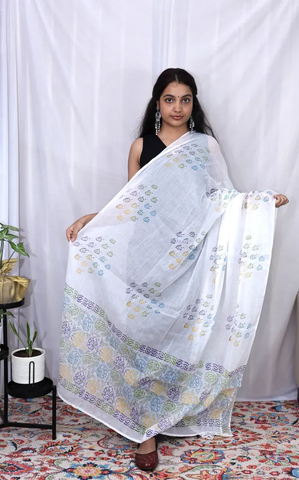 White_Cotton_Premium_&_Elegant_Dupatta_For_Women