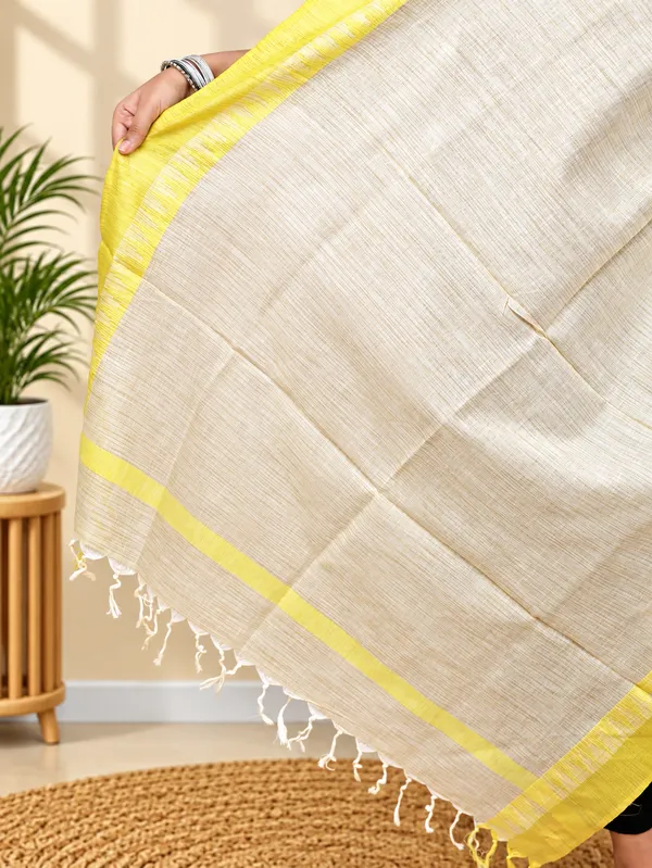 Temple_Border_Khadi_Dupatta