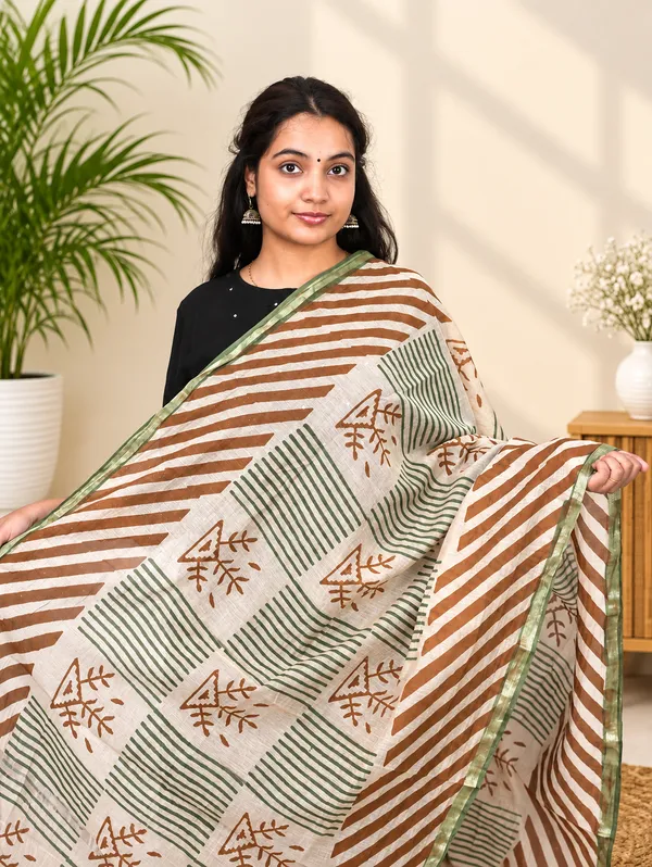 Chanderi_Fancy_Bagru_Print_Dupatta