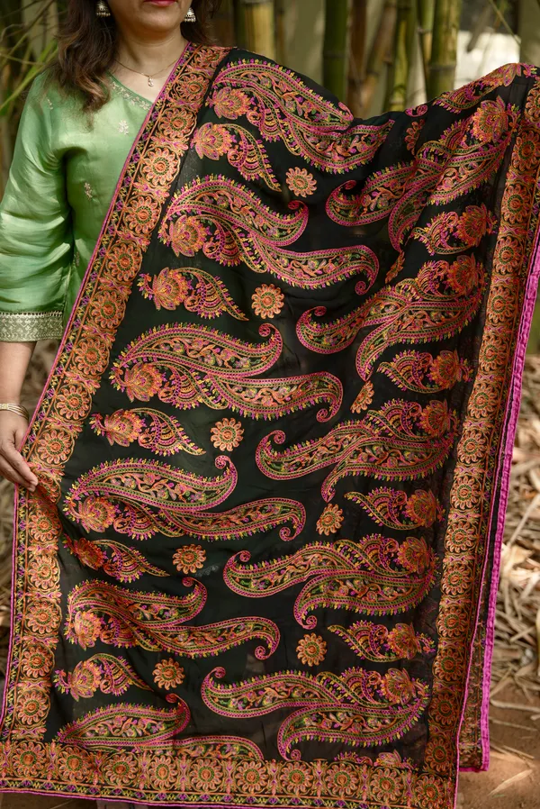 Georgette_Multi_Aari_Dupatta