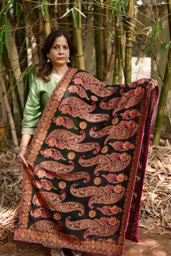 Georgette_Multi_Aari_Dupatta