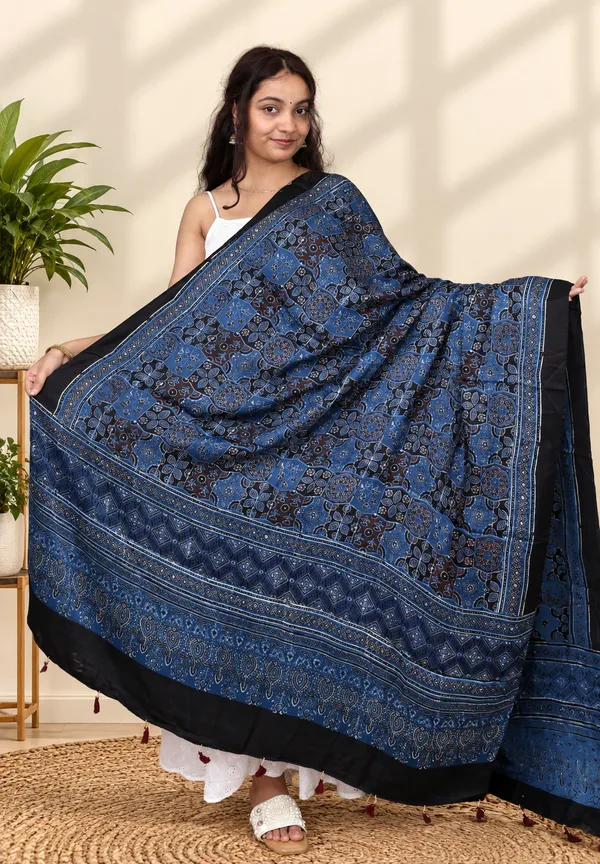 Blue_Modal_Silk_Premium_&_Elegant_Dupatta_For_Women