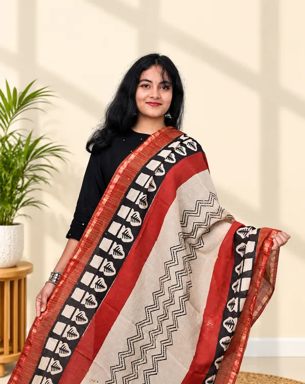 Chanderi_Fancy_Bagru_Print_Premium_&_Elegant_Dupatta_For_Women
