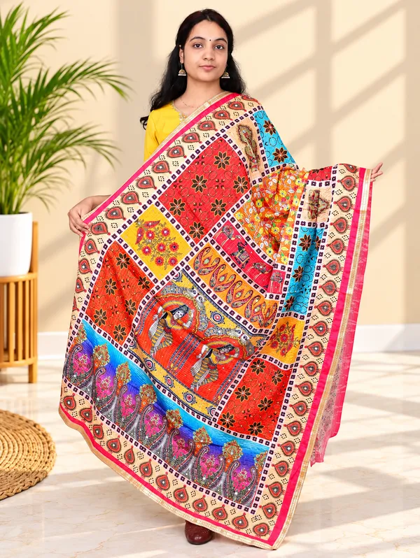 Multicolour_Pakistani_Mirror_Digital_Premium_&_Elegant_Dupatta_For_Women