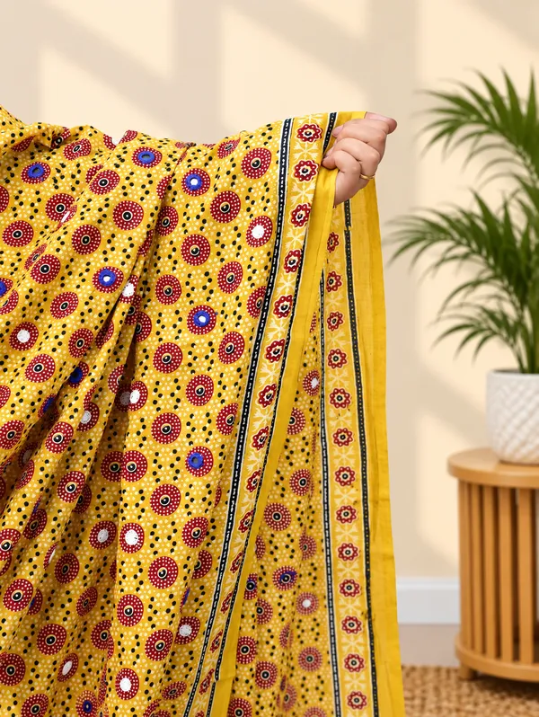 Cotton_Ajrak_Mirror_Work_Dupatta