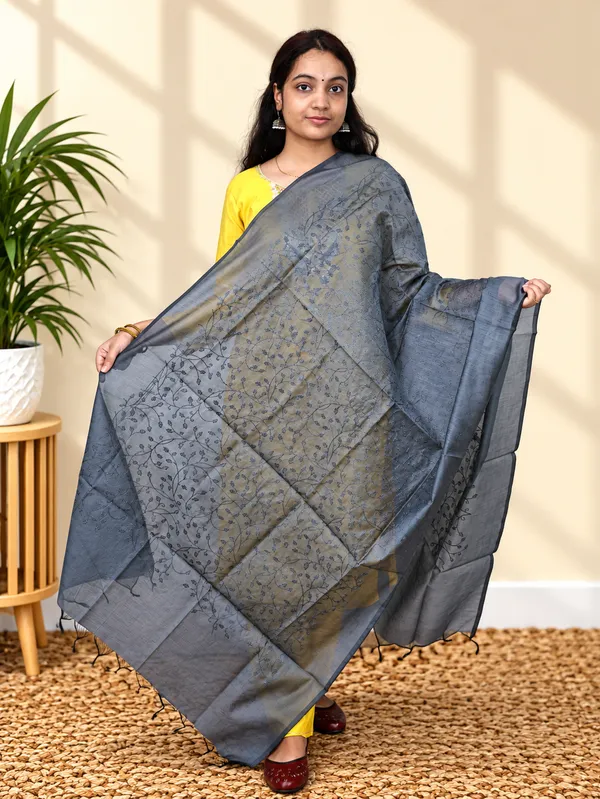 Blue_Cotton_Premium_&_Elegant_Dupatta_For_Women