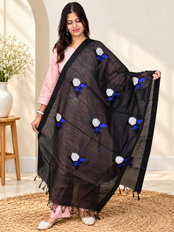 Cotton_Chanderi_Buta_Dupatta