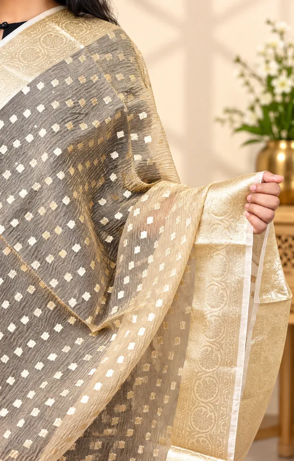 Golden_Tissue_Silk_Premium_&_Elegant_Dupatta_For_Women