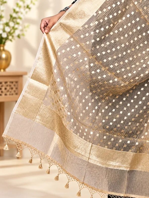 Golden_Tissue_Silk_Premium_&_Elegant_Dupatta_For_Women
