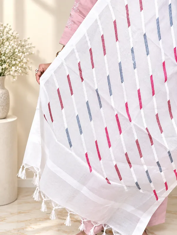White_Cotton_Premium_&_Elegant_Dupatta_For_Women