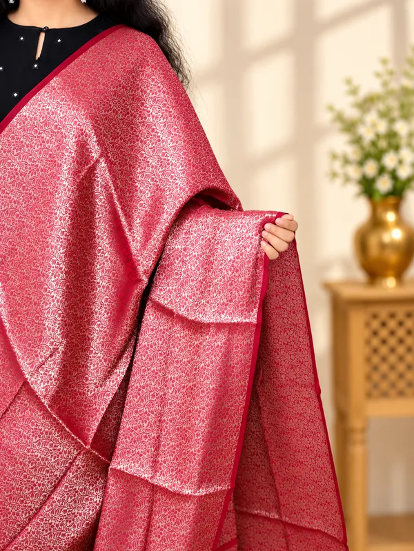 Red_Banarasi_Puna_Silk_Buti_Jal_Premium_&_Elegant_Dupatta_For_Women