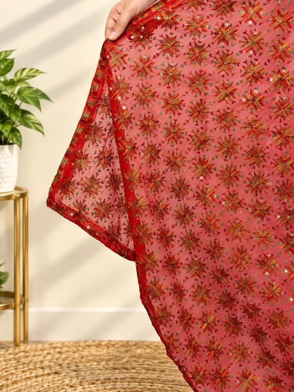 Red_Phulkari_Premium_&_Elegant_Dupatta_For_Women
