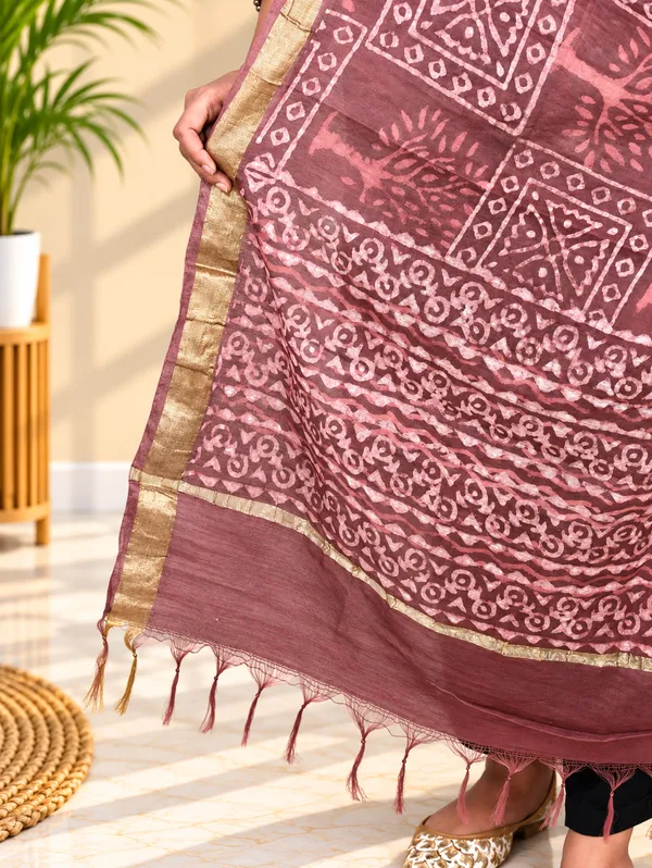 Chanderi_Fancy_Bagru_Print_Dupatta_For_Women