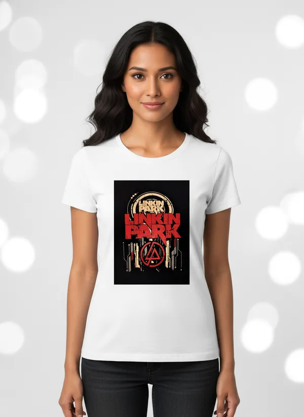 Unisex_round_neck_Tshirt__Linkin_Park