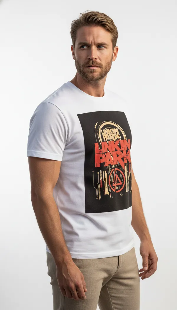 Unisex_round_neck_Tshirt__Linkin_Park