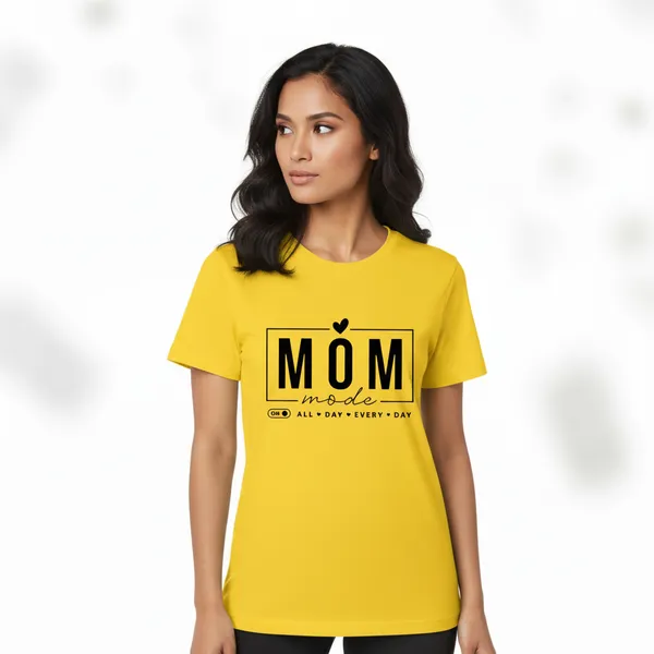 Women_round_neck_Tshirt__Mom_Mode