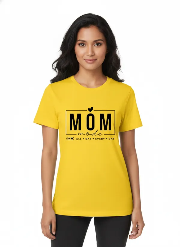 Women_round_neck_Tshirt__Mom_Mode