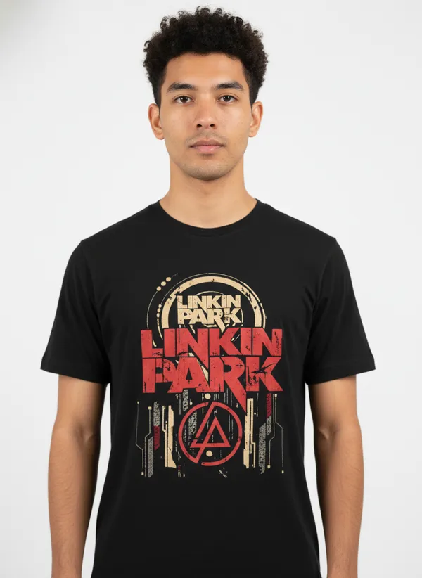 Unisex_round_neck_Tshirt__Linkin_Park