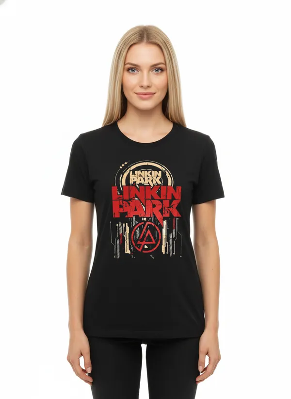 Unisex_round_neck_Tshirt__Linkin_Park