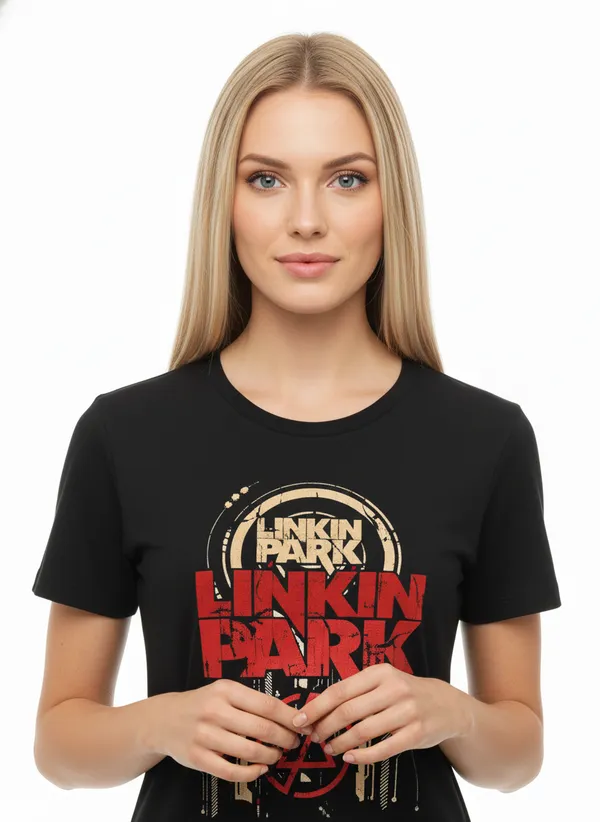 Unisex_round_neck_Tshirt__Linkin_Park