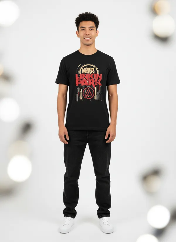 Unisex_round_neck_Tshirt__Linkin_Park