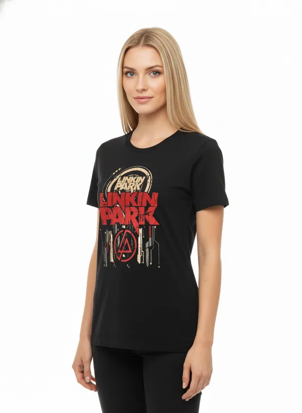 Unisex_round_neck_Tshirt__Linkin_Park