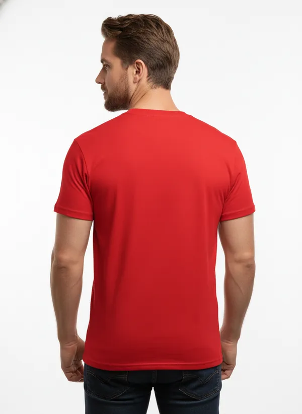 Unisex_round_neck_TshirtT__Demon_Slayer_Red