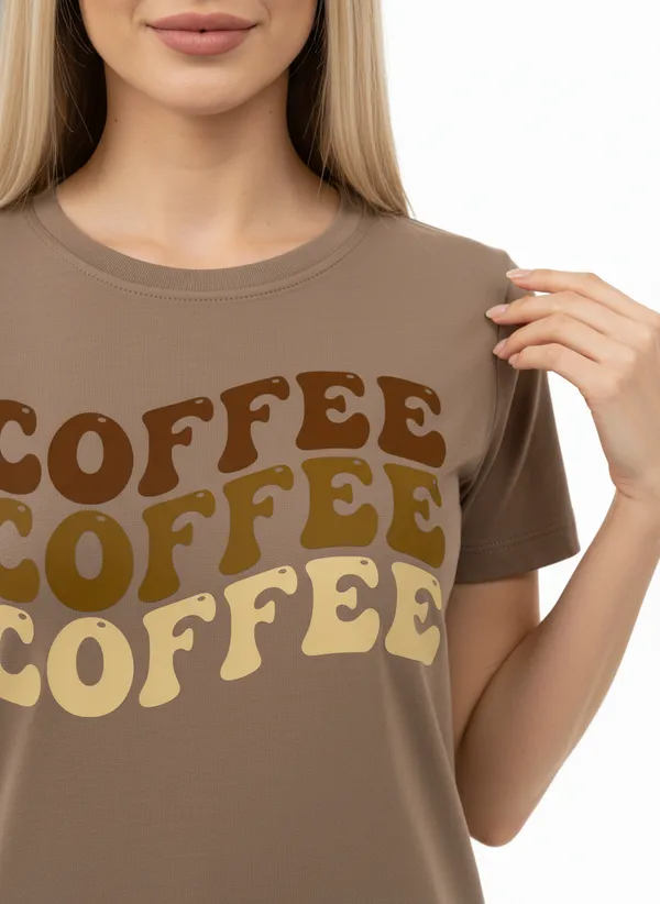 Tan_Brown_Graphic_Printed_Round_Neck_T-Shirt_For_Women