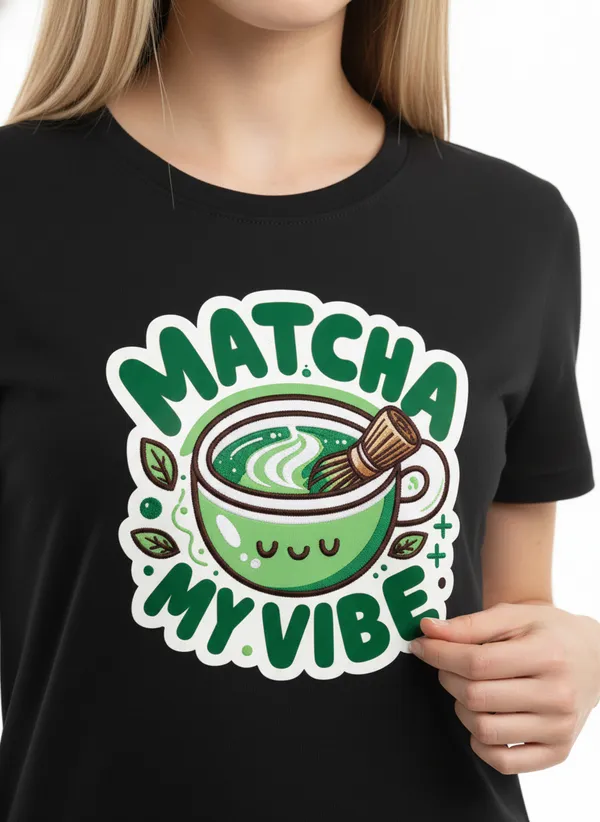 Women_round_neck_Tshirt__Matcha