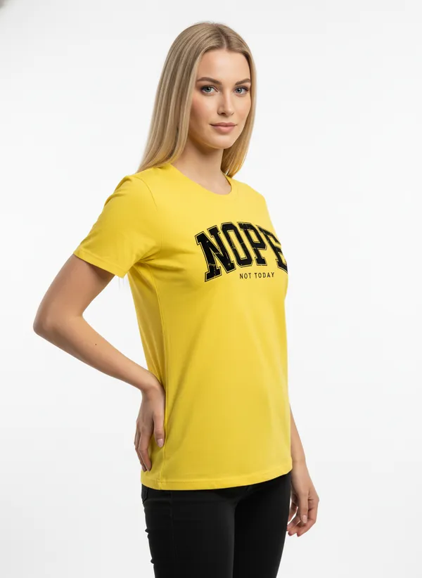 Women_round_neck_Tshirt__Nope_not_today