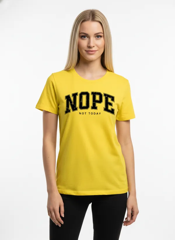 Women_round_neck_Tshirt__Nope_not_today