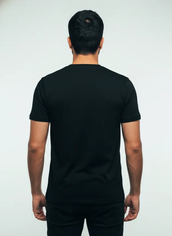 Black_Graphic_Printed_Round_Neck_T-Shirt_For_Men