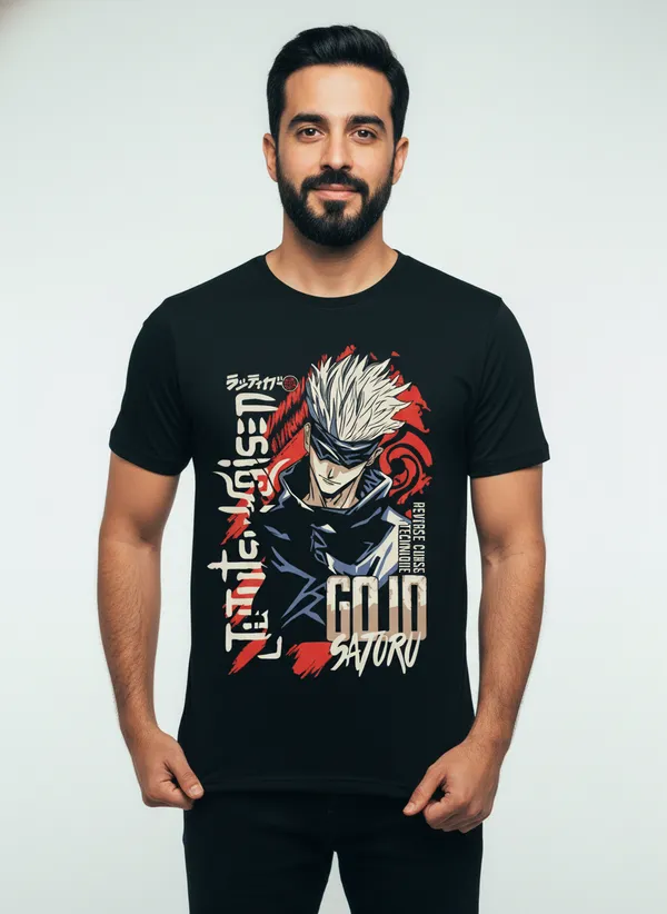 Black_Graphic_Printed_Round_Neck_T-Shirt_For_Men