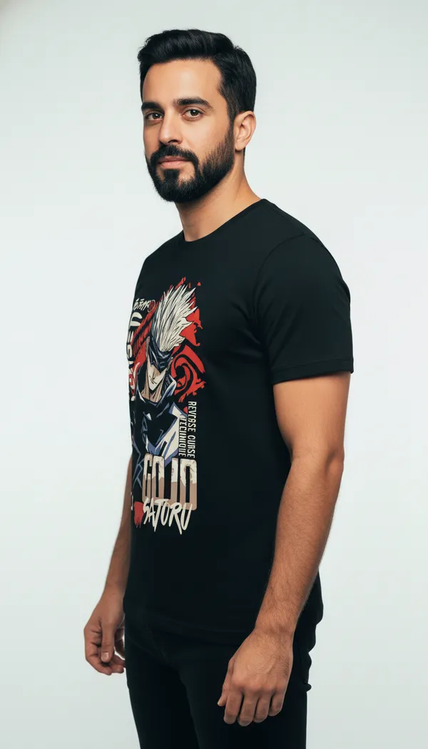 Black_Graphic_Printed_Round_Neck_T-Shirt_For_Men