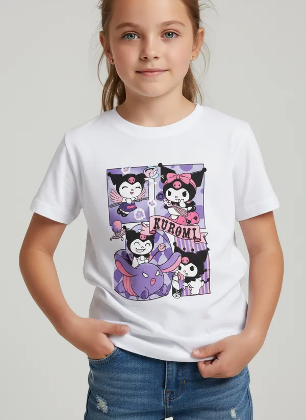 Kids_round_neck_Tshirt_K_pop_-_Kuromi